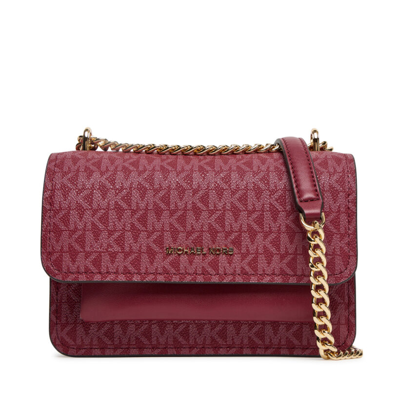 Дамска чанта MICHAEL Michael Kors Claire  32R5GC7C1V Бордо цвят на ниска цена