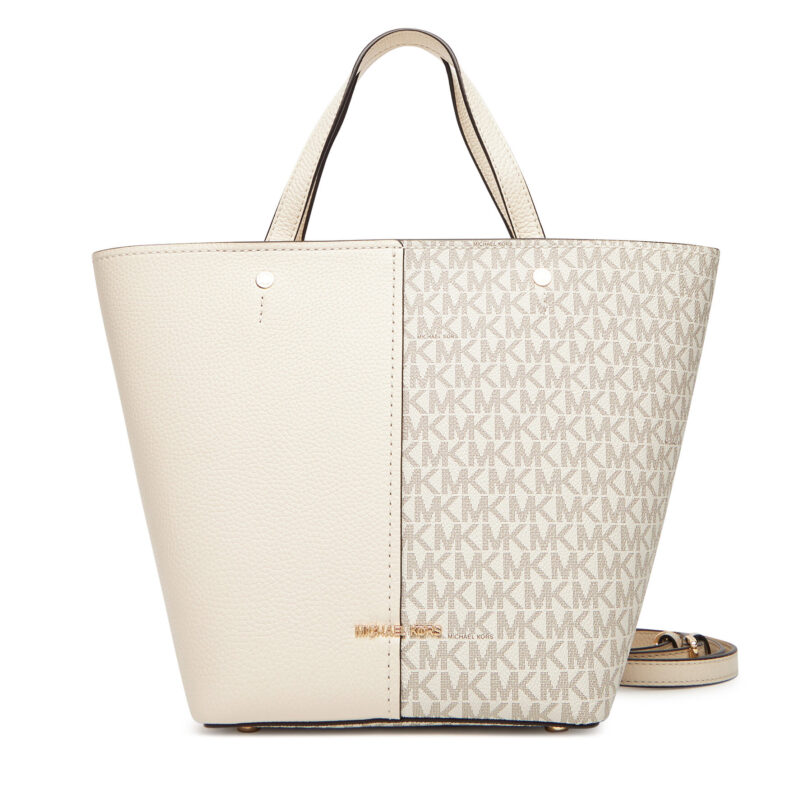 Дамска чанта MICHAEL Michael Kors Flora 30T5GFFT2B Бежов цвят на ниска цена
