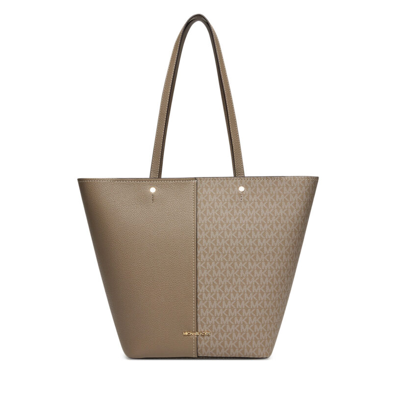 Дамска чанта MICHAEL Michael Kors Flora 30T5GFFT3B Бежов цвят на ниска цена