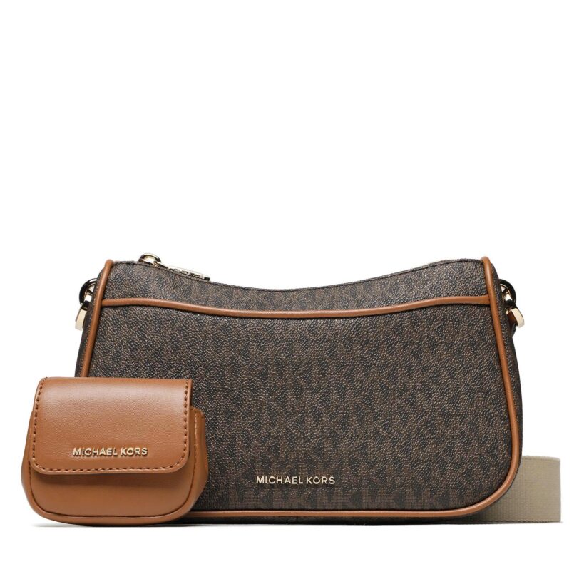 Дамска чанта MICHAEL Michael Kors Jet Set 32S3GJ6C8B Кафяв цвят на ниска цена