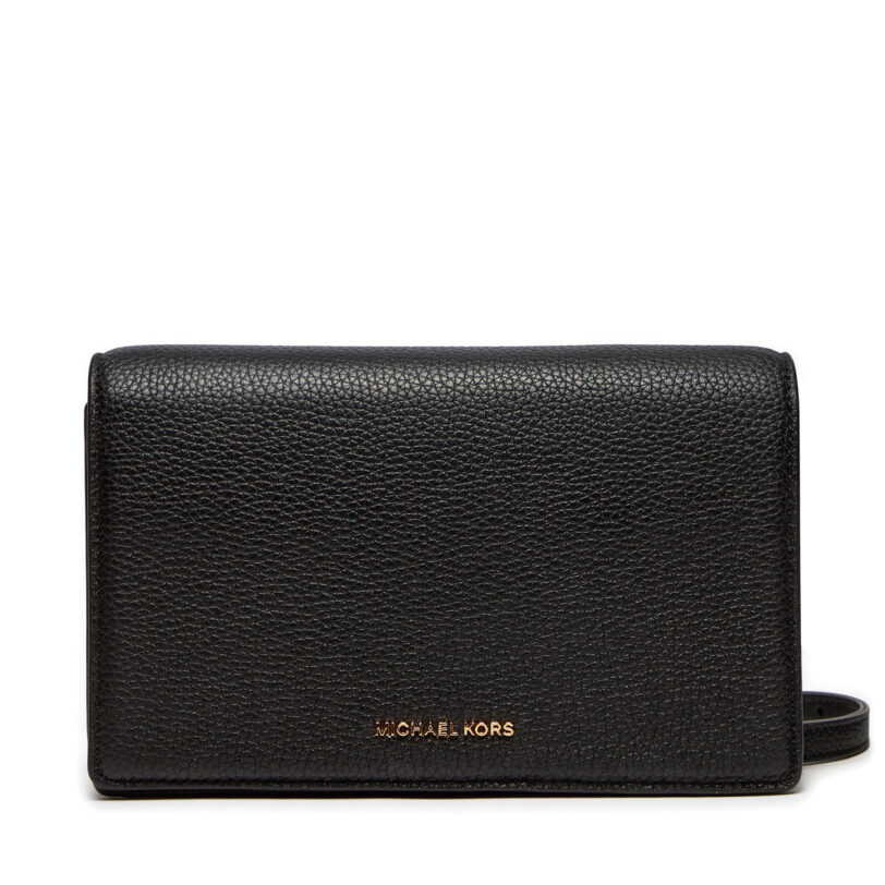 Дамска чанта MICHAEL Michael Kors Jet Set 32S4GJ6C6L Черен цвят на ниска цена