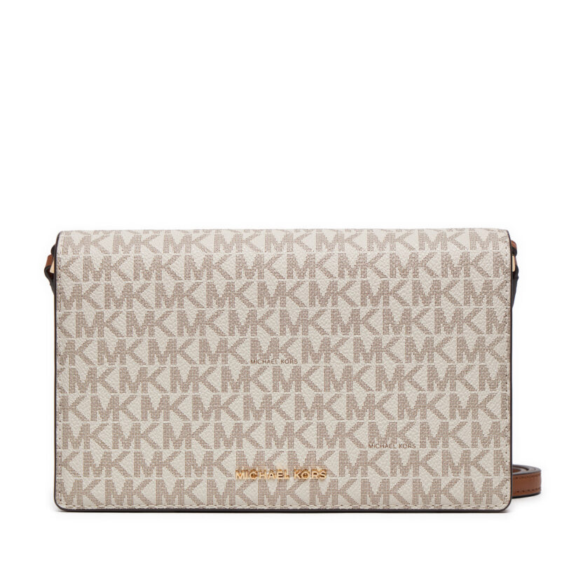 Дамска чанта MICHAEL Michael Kors Jet Set 32T4GJ6C6B Бежов цвят на ниска цена