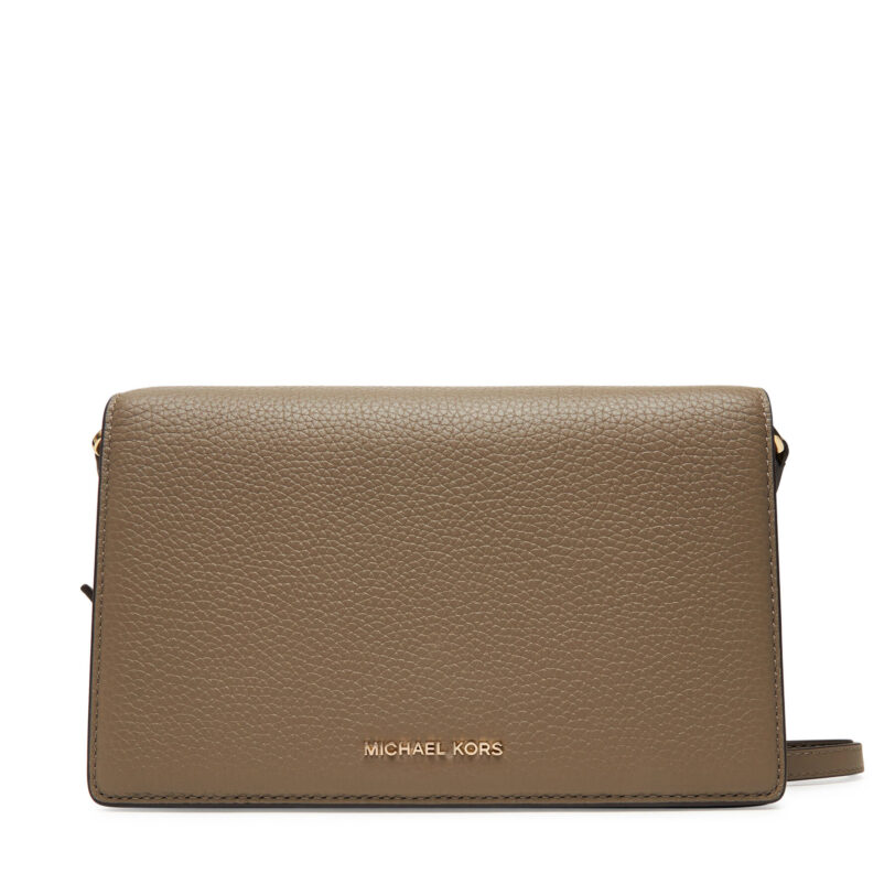 Дамска чанта MICHAEL Michael Kors Jet Set Medium 32S4GJ6C6L Бежов цвят на ниска цена