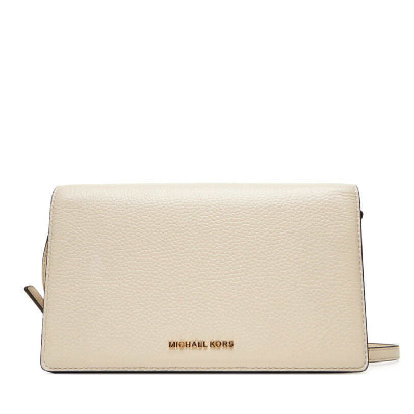 Дамска чанта MICHAEL Michael Kors Jet Set Medium 32S4GJ6C6L Екрю цвят на ниска цена