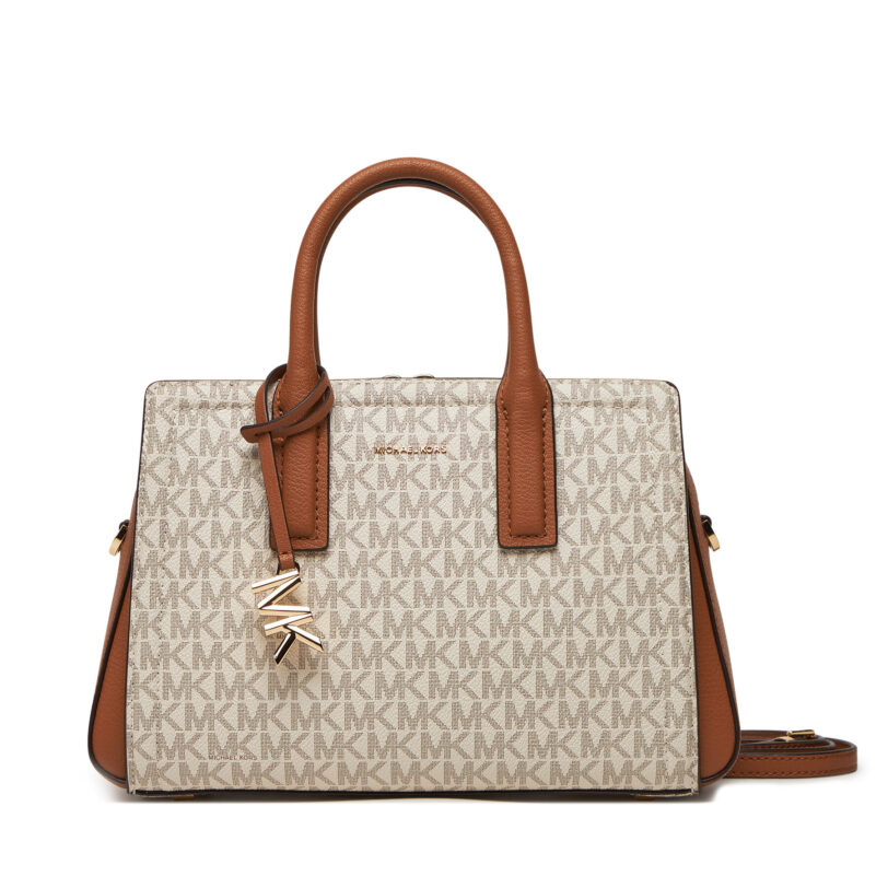 Дамска чанта MICHAEL Michael Kors Laila 30S5G9IS1B Екрю цвят на ниска цена