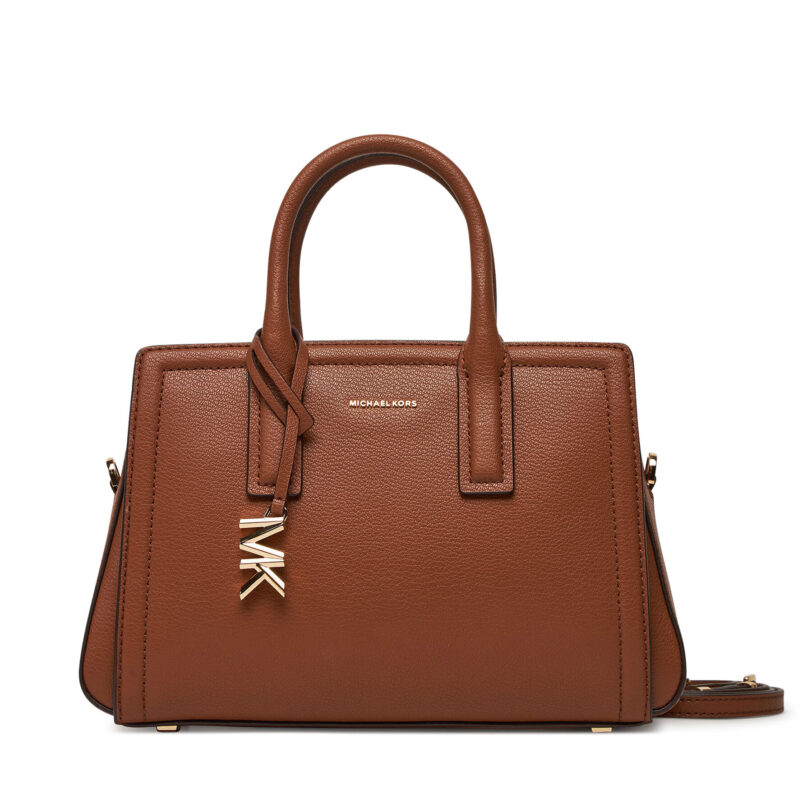 Дамска чанта MICHAEL Michael Kors Laila 30S5G9IS1L Кафяв цвят на ниска цена