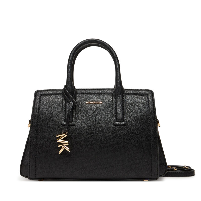 Дамска чанта MICHAEL Michael Kors Laila 30S5G9IS1L Черен цвят на ниска цена