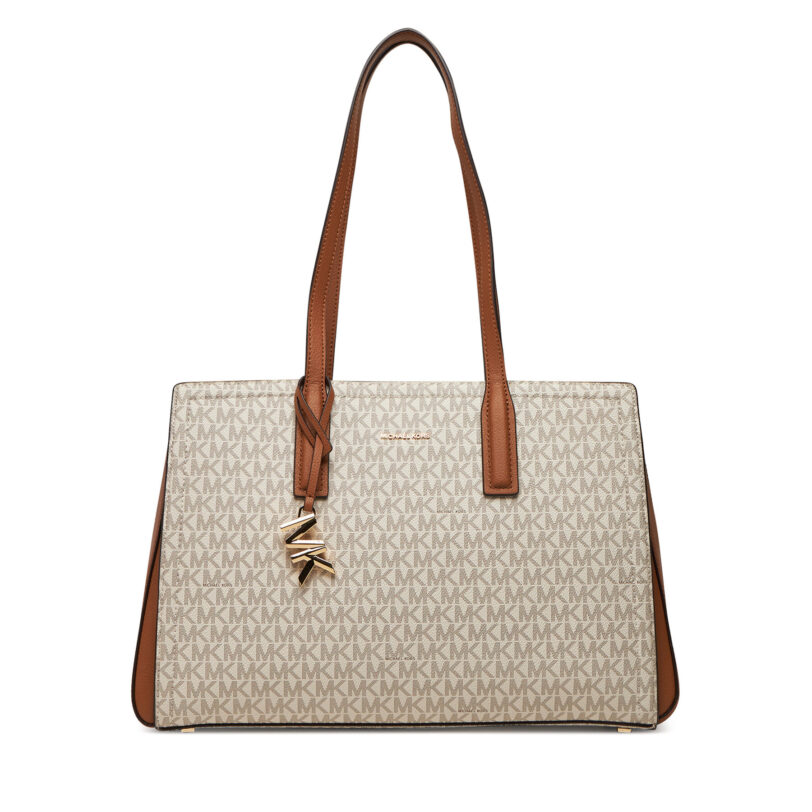 Дамска чанта MICHAEL Michael Kors Laila 30S5G9IT2B Екрю цвят на ниска цена