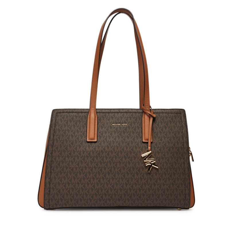 Дамска чанта MICHAEL Michael Kors Laila 30S5G9IT2B Кафяв цвят на ниска цена