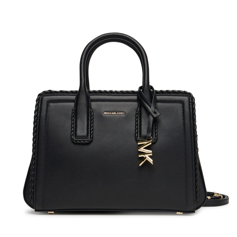 Дамска чанта MICHAEL Michael Kors Laila 30T5G9IS1L Черен цвят на ниска цена