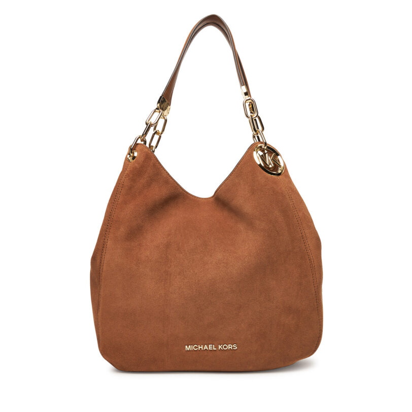 Дамска чанта MICHAEL Michael Kors Lillie  30F3G0LE3S Кафяв цвят на ниска цена