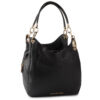 Дамска чанта MICHAEL Michael Kors Lillie 30T9G0LE3L Черен цвят на ниска цена