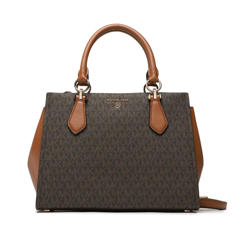 Дамска чанта MICHAEL Michael Kors Marilyn 30S2G6AS2B Кафяв цвят на ниска цена