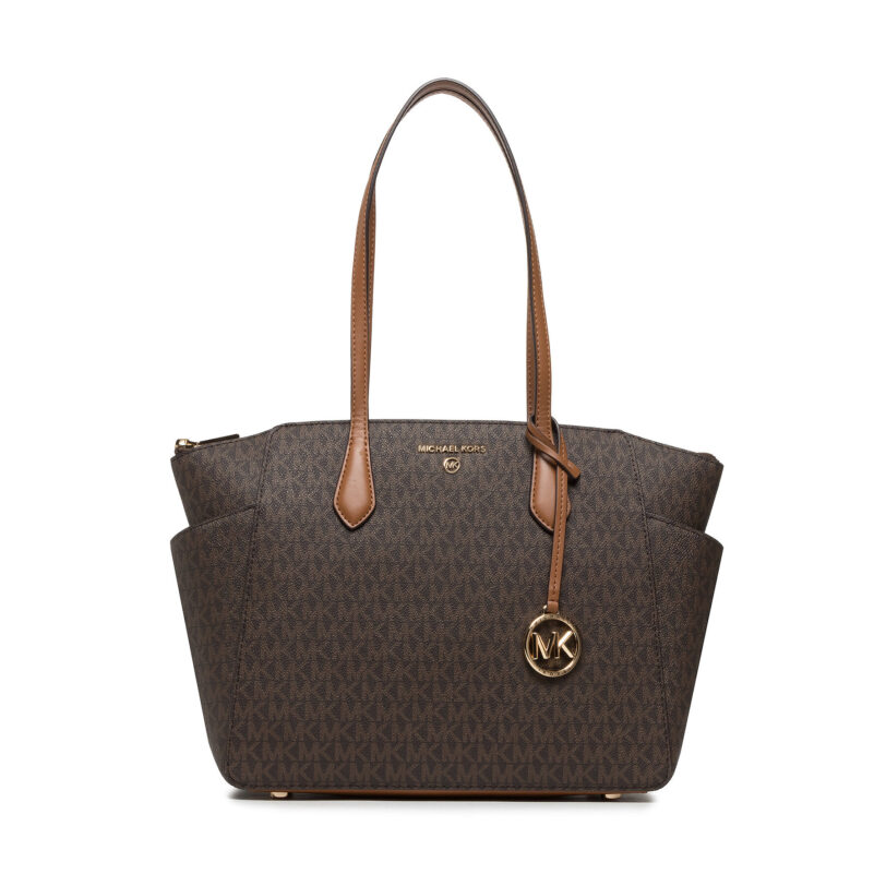Дамска чанта MICHAEL Michael Kors Marilyn 30S2G6AT2B Кафяв цвят на ниска цена
