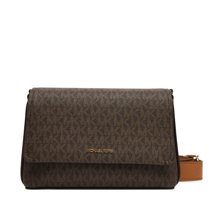 Дамска чанта MICHAEL Michael Kors Nessa 30T5G8ZM1B Кафяв цвят на ниска цена