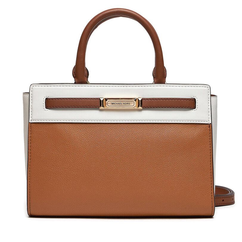 Дамска чанта MICHAEL Michael Kors Primrose 30S4G12S1U Кафяв цвят на ниска цена