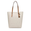 Дамска чанта MICHAEL Michael Kors Quinn 30S5GQNT3B Екрю цвят на ниска цена