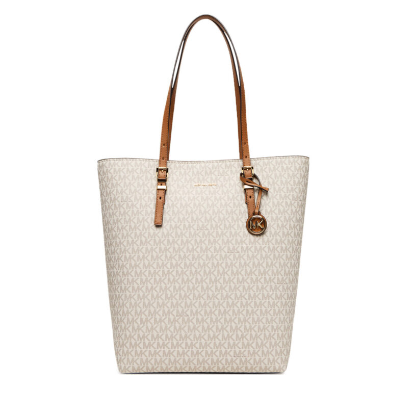 Дамска чанта MICHAEL Michael Kors Quinn 30S5GQNT3B Екрю цвят на ниска цена