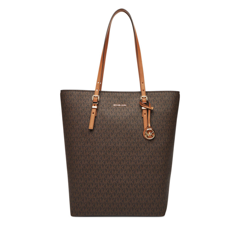 Дамска чанта MICHAEL Michael Kors Quinn 30S5GQNT3B Кафяв цвят на ниска цена
