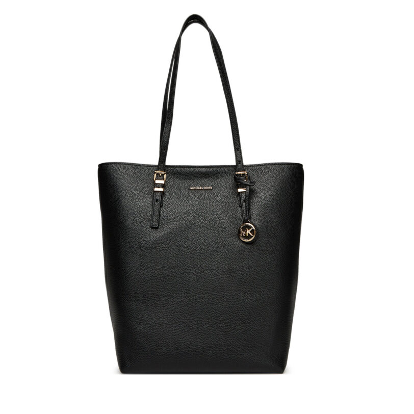 Дамска чанта MICHAEL Michael Kors Quinn 30S5GQNT3L Черен цвят на ниска цена