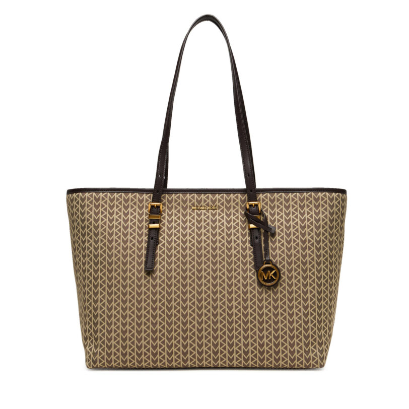 Дамска чанта MICHAEL Michael Kors Quinn 30T5AQNT9O Кафяв цвят на ниска цена