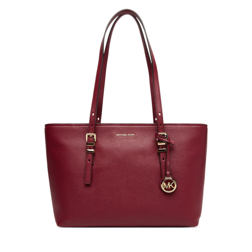 Дамска чанта MICHAEL Michael Kors Quinn 30T5GQNT2L Бордо цвят на ниска цена
