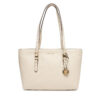 Дамска чанта MICHAEL Michael Kors Quinn 30T5GQNT2L Екрю цвят на ниска цена