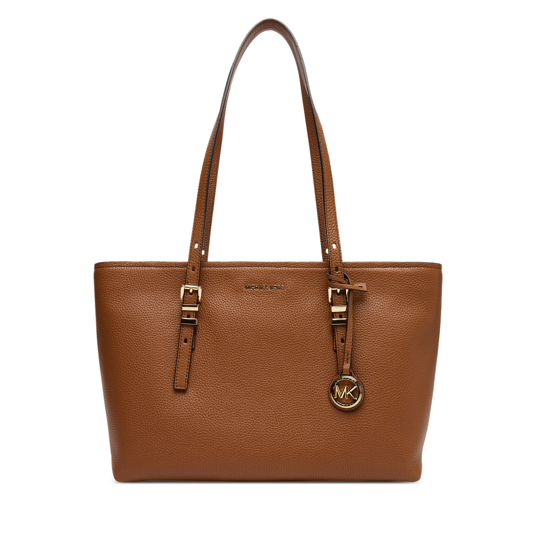Дамска чанта MICHAEL Michael Kors Quinn 30T5GQNT2L Кафяв цвят на ниска цена