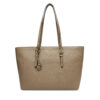 Дамска чанта MICHAEL Michael Kors Quinn 30T5GQNT9L Бежов цвят на ниска цена