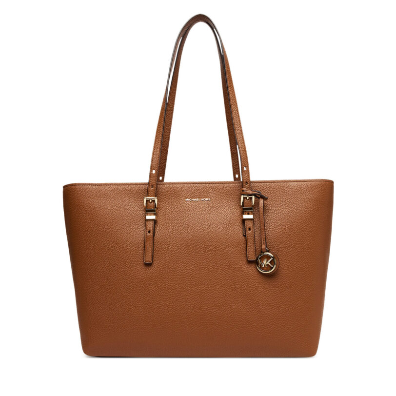 Дамска чанта MICHAEL Michael Kors Quinn 30T5GQNT9L Кафяв цвят на ниска цена