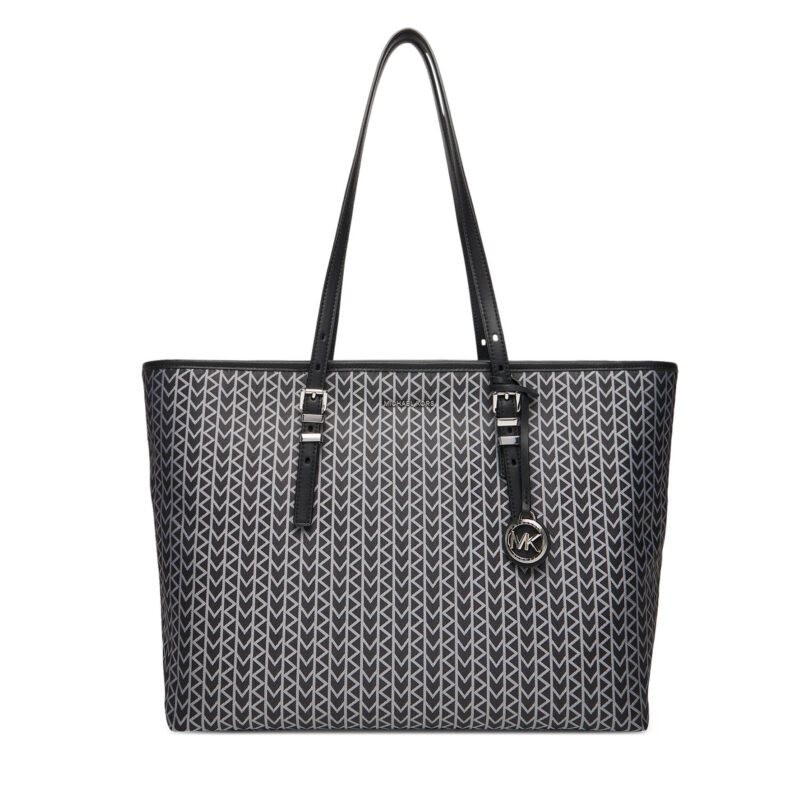 Дамска чанта MICHAEL Michael Kors Quinn 30T5SQNT9O Черен цвят на ниска цена