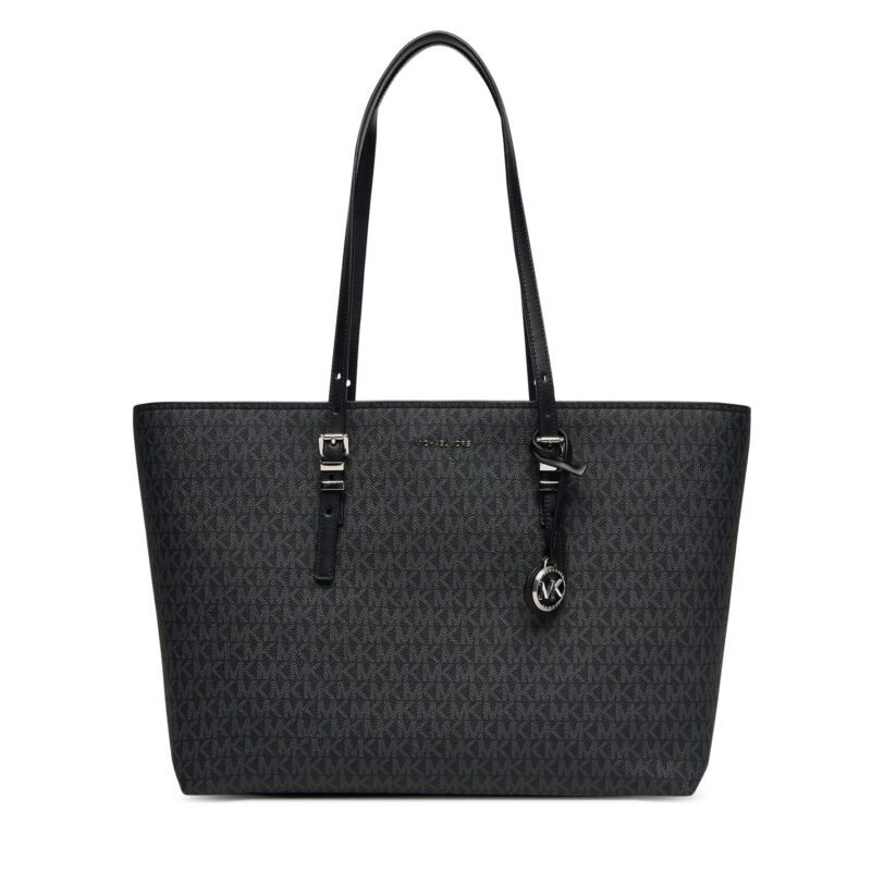 Дамска чанта MICHAEL Michael Kors Quinn 30T5SQNT9V Черен цвят на ниска цена