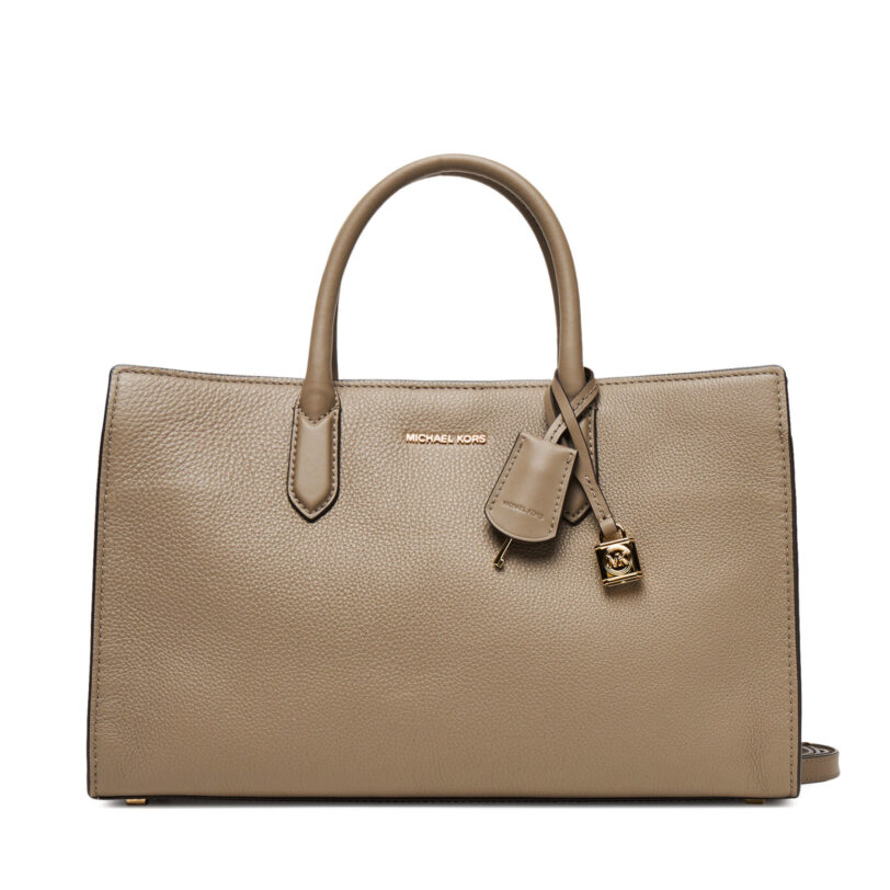 Дамска чанта MICHAEL Michael Kors Scarlett 30F4GETS2L Бежов цвят на ниска цена