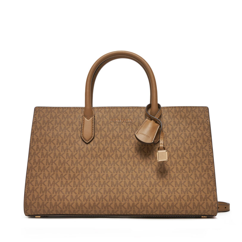 Дамска чанта MICHAEL Michael Kors Scarlett 30R5GETS2V Кафяв цвят на ниска цена