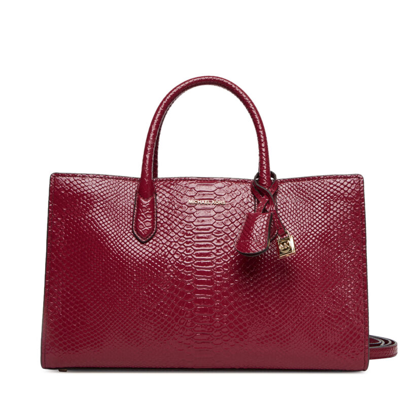 Дамска чанта MICHAEL Michael Kors Scarlett 30T5GETS2L Бордо цвят на ниска цена
