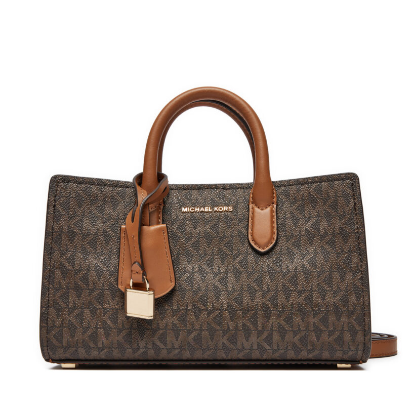 Дамска чанта MICHAEL Michael Kors Scarlett XS 32F4GETC0B Кафяв цвят на ниска цена