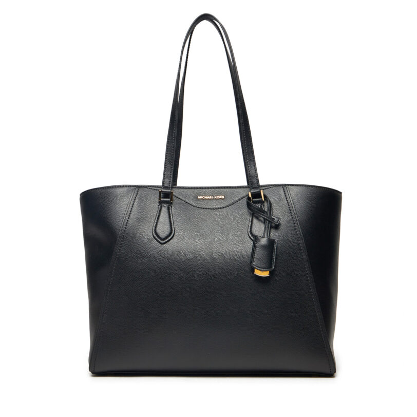 Дамска чанта MICHAEL Michael Kors Taryn 30F4GTBT7L Черен цвят на ниска цена