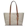 Дамска чанта MICHAEL Michael Kors Temple Tote 30R4G1LT3B Бежов цвят на ниска цена