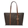Дамска чанта MICHAEL Michael Kors Temple Tote 30R4G1LT3B Кафяв цвят на ниска цена