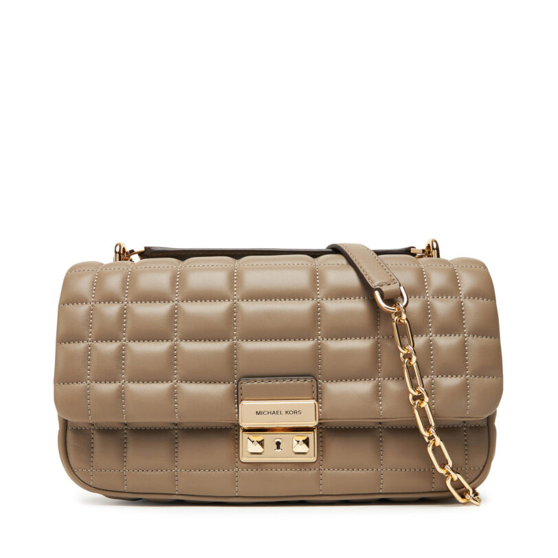 Дамска чанта MICHAEL Michael Kors Tribeca 30R4G2RL7L Бежов цвят на ниска цена