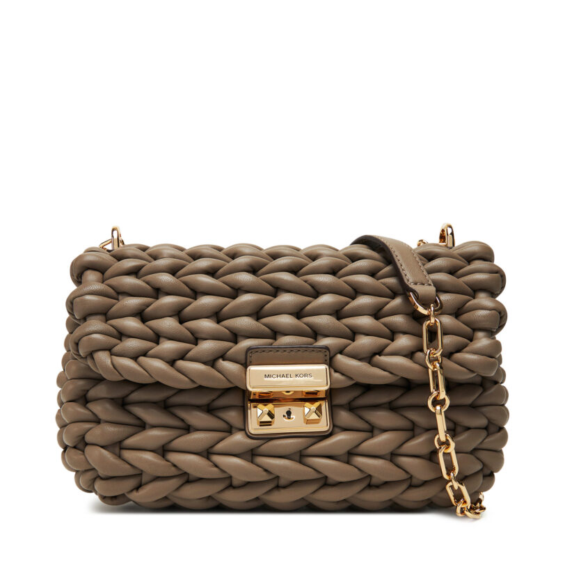 Дамска чанта MICHAEL Michael Kors Tribeca 30T5G2RL7T Бежов цвят на ниска цена