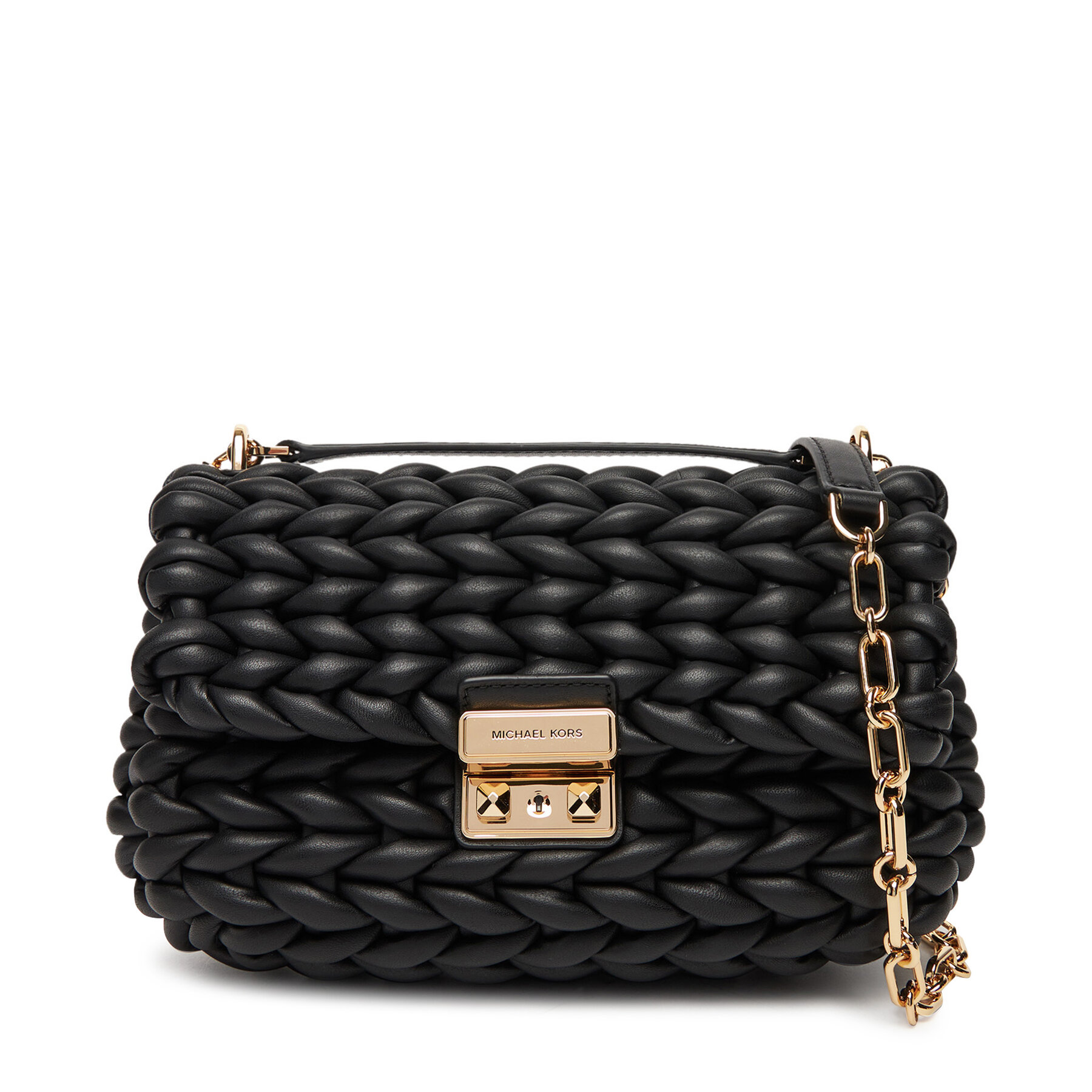 Дамска чанта MICHAEL Michael Kors Tribeca 30T5G2RL7T Черен цвят на ниска цена