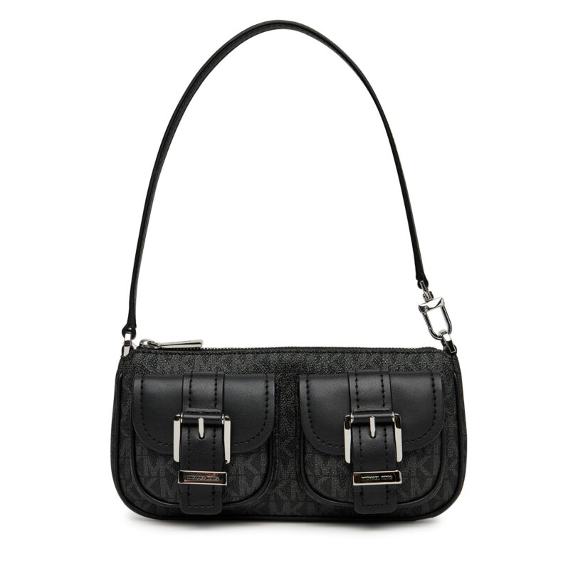 Дамска чанта MICHAEL Michael Kors Zoe 32S5SZCU1V Черен цвят на ниска цена