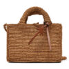 Дамска чанта Manebi Handcrafted Raffia Sunset Bag Mini V 2.2 CO Бежов цвят на ниска цена