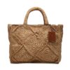 Дамска чанта Manebi Sunset Bag Large V 2.2 AC Бежов цвят на ниска цена