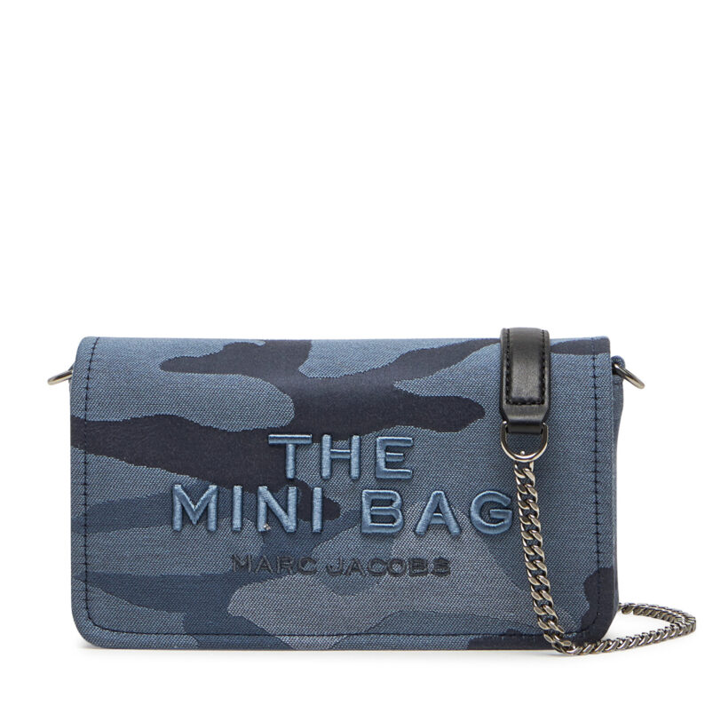 Дамска чанта Marc Jacobs The Camo Cacquard Chain Mini Bag 2R4SMN015S03 Син цвят на ниска цена