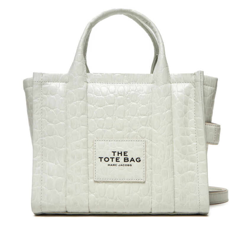 Дамска чанта Marc Jacobs The Croc Embossed Tote Bag H022L01RE22 Екрю цвят на ниска цена