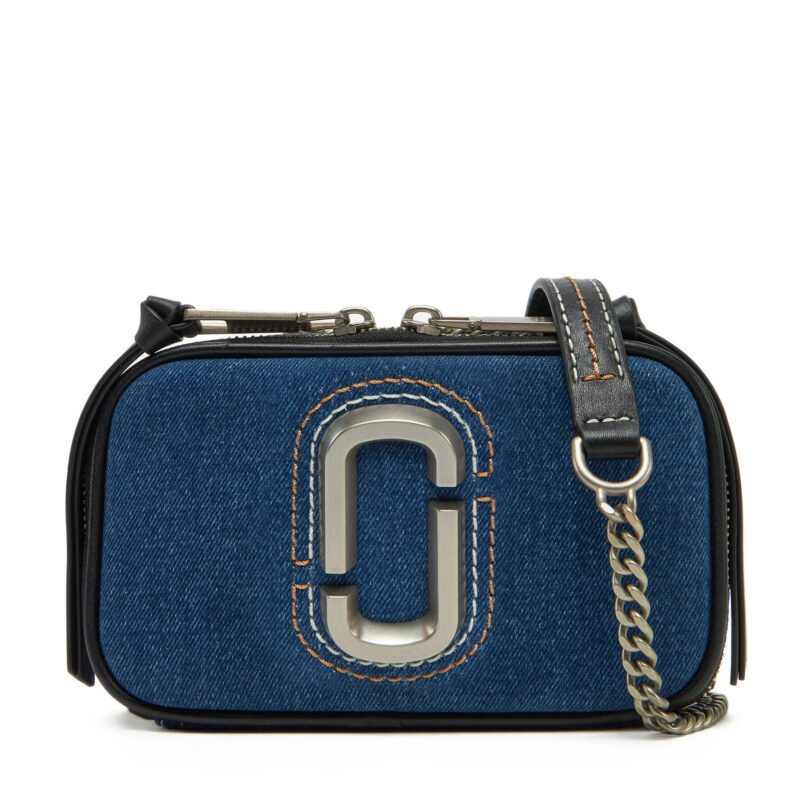Дамска чанта Marc Jacobs The Denim Chain 2F4HCR027H05 Тъмносин цвят на ниска цена