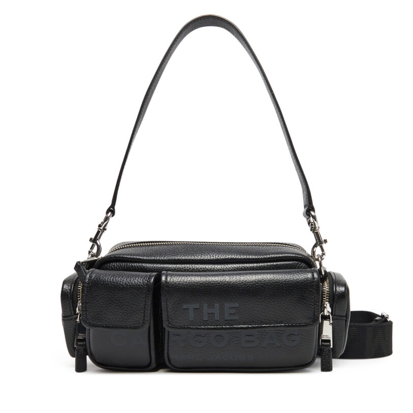 Дамска чанта Marc Jacobs The Leather Cargo Bag 2S4HSH085H02 Черен цвят на ниска цена