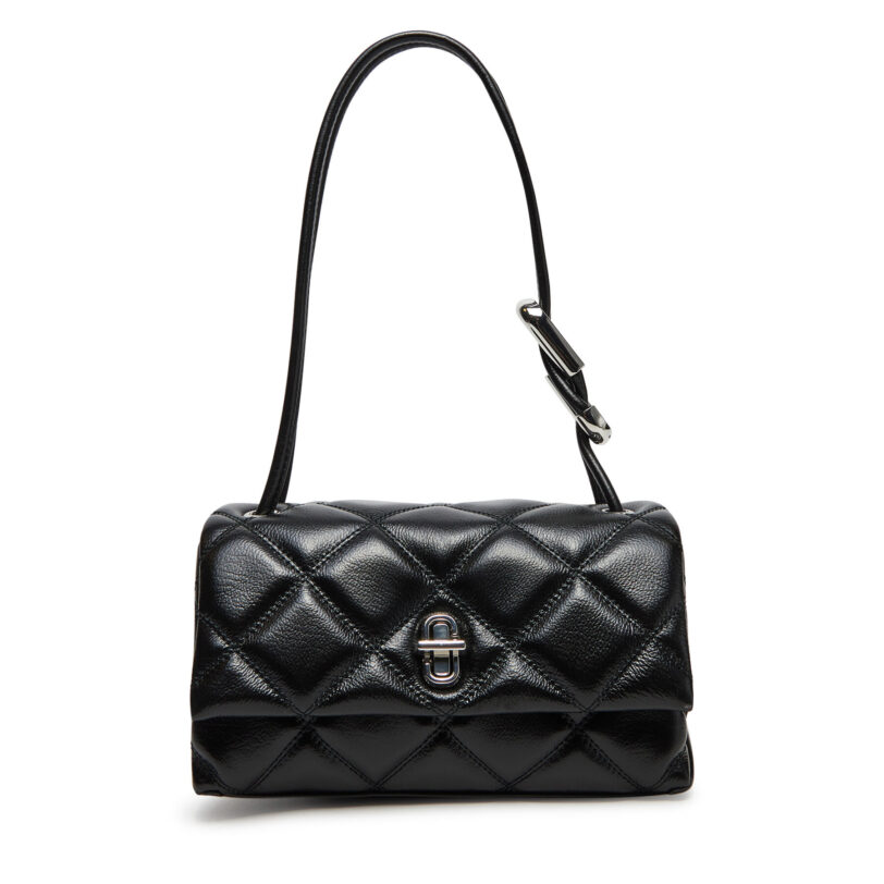Дамска чанта Marc Jacobs The Quilted Mini Dual Shoulder Bag 2S5HSH023H02 Черен цвят на ниска цена